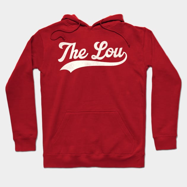 The Lou Sports Jersey Style Distressed Hoodie by darklordpug